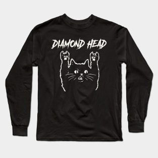 diamond head metal cat Long Sleeve T-Shirt